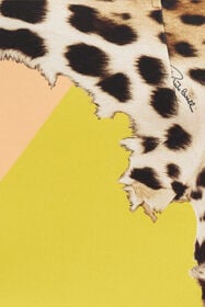 RC Mini Dress with Cavalli Pop Print YELLOW WQT134-NBR33