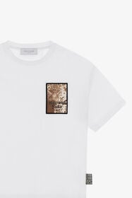 JU T-shirt avec imprimé Blanc TJT61F-JD001