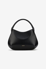 RC Black Leather Top Handle Bag with Monogram RC BLACK ROB00I-PZ085