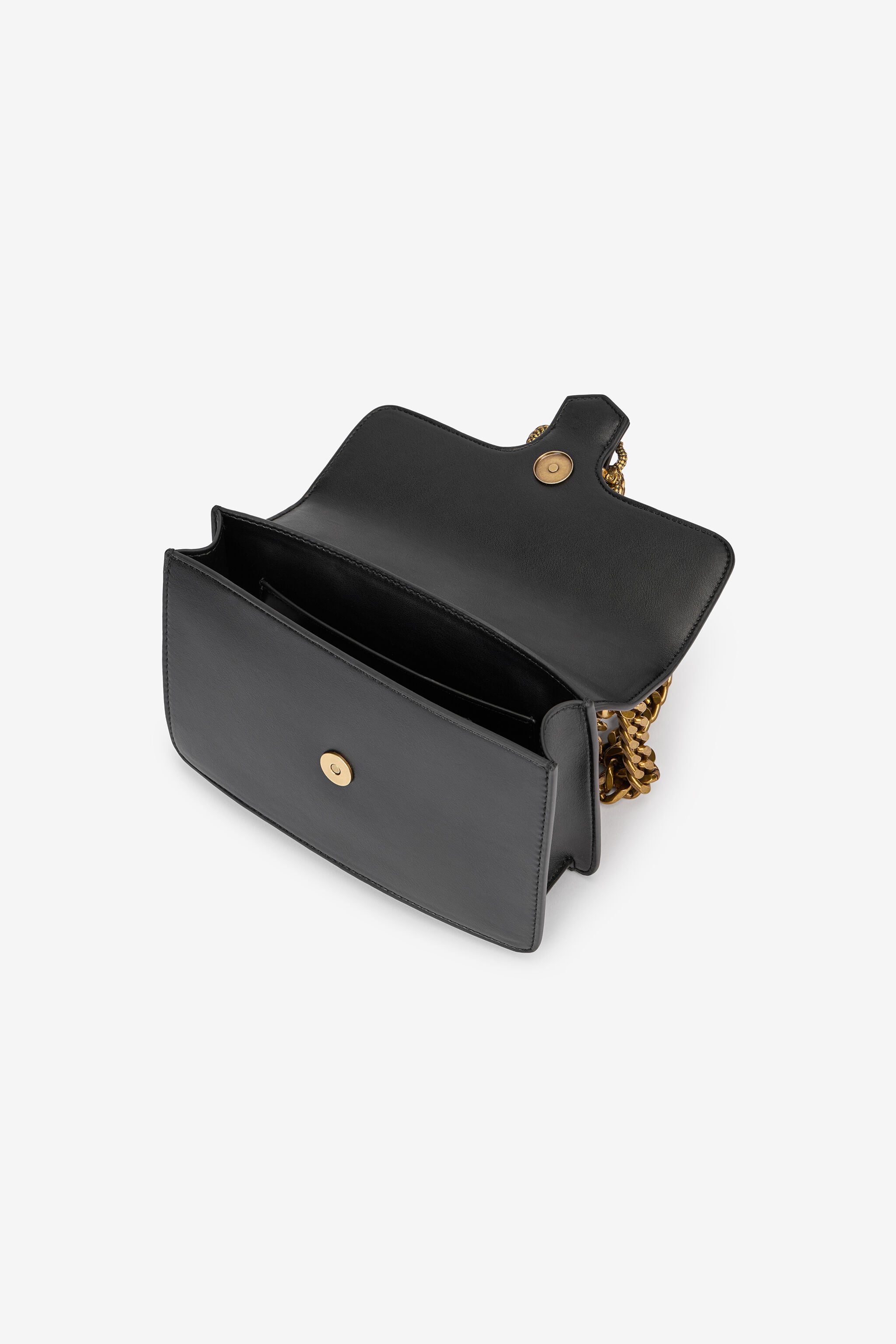 JC Black Bag with Chain Strap and Mirror Snake JC Black Bag with Chain Strap and Mirror Snake BLACK VFB033-VF803