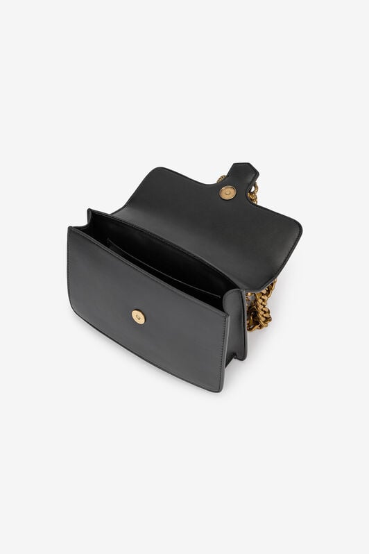 JC Black Bag with Chain Strap and Mirror Snake JC Black Bag with Chain Strap and Mirror Snake BLACK VFB033-VF803