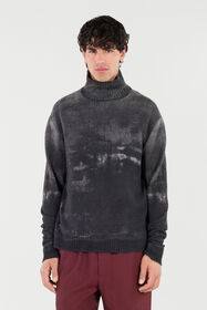 RC Maglione In Lana Con Collo Alto Nero VNM650-MQ036