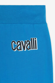 JU Logo-Print Sweatpants Blue QJT240-CF050