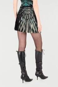 RC Ray Of Sea Print Skirt Mini Light blue VKM303-MI150