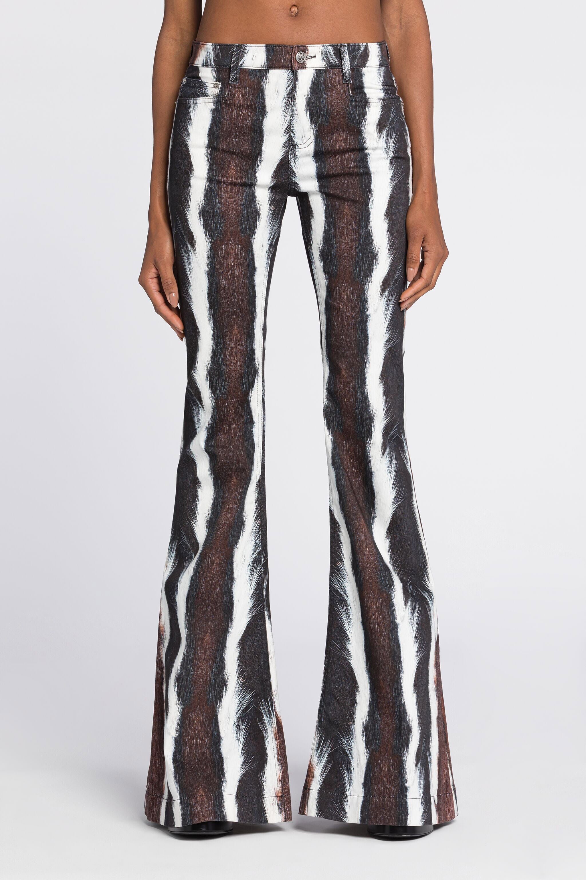 RC Striped Jeans Marron foncé/Blanc RKJ205-DAH05