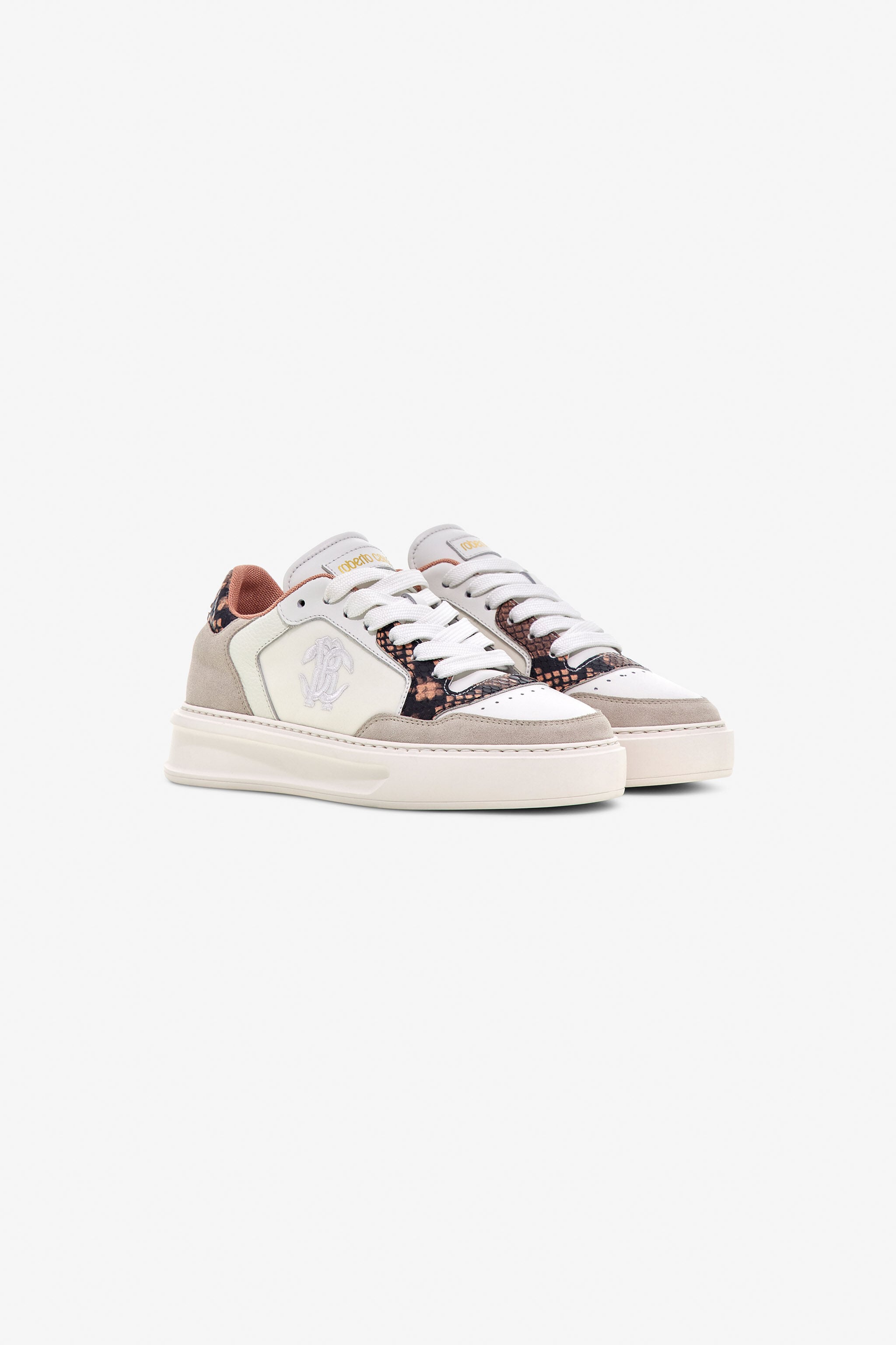 RC Low-Top Sneakers RC Low-Top Sneakers White/Brown TKS136-PZD00