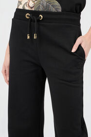 RC Pantaloni In Cotone Neri Con Monogram RC BLACK SOT20H-CF013