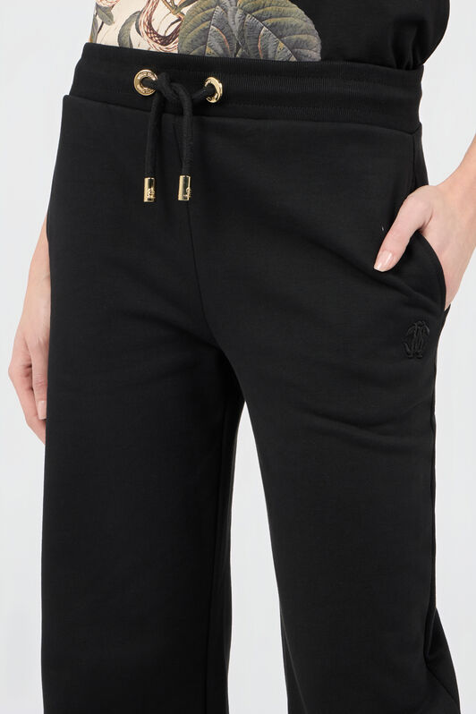 RC Pantaloni In Cotone Neri Con Monogram RC BLACK SOT20H-CF013