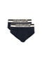 RC Lot de Deux Slips Bleu Marine en Coton avec Bande Logo RC Lot de Deux Slips Bleu Marine en Coton avec Bande Logo Bleu foncé KOO00A-JV025