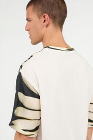 RC T-Shirt Imprimé Ray Of Gold BLACK IVORY TRT62A-4QM76
