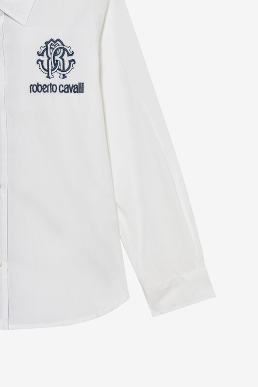 JU Camicia bianca con logo ricamato JU Camicia bianca con logo ricamato OPTICAL WHITE XJT70N-FN002