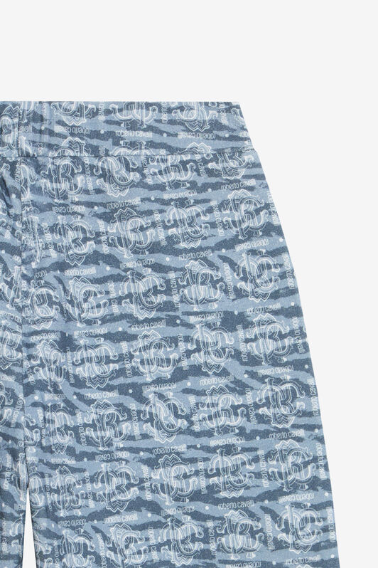 JU Monogralier Bermuda Shorts LIGHT BLUE/DARK BLUE UJT25E-5OO44