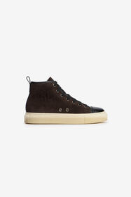 RC High-top sneakers chocolate with RC monogram CHOCOLATE VRS019-PNM00