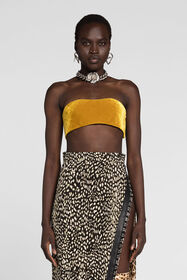 RC Crop top Giallo PWT605-VL067