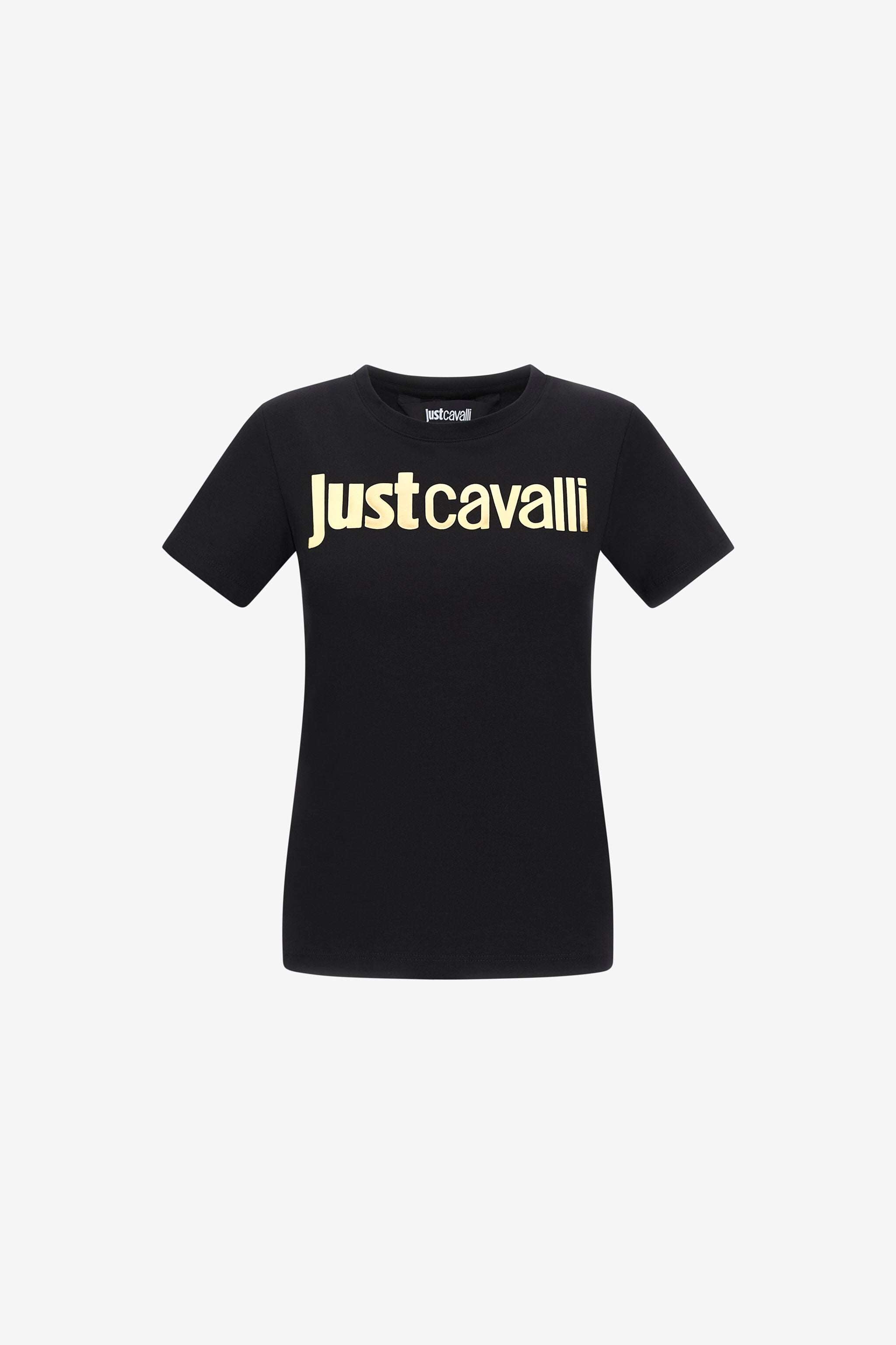 JC Just Cavalli Logo T-Shirt JC Just Cavalli Logo T-Shirt Black RKT867-RK373