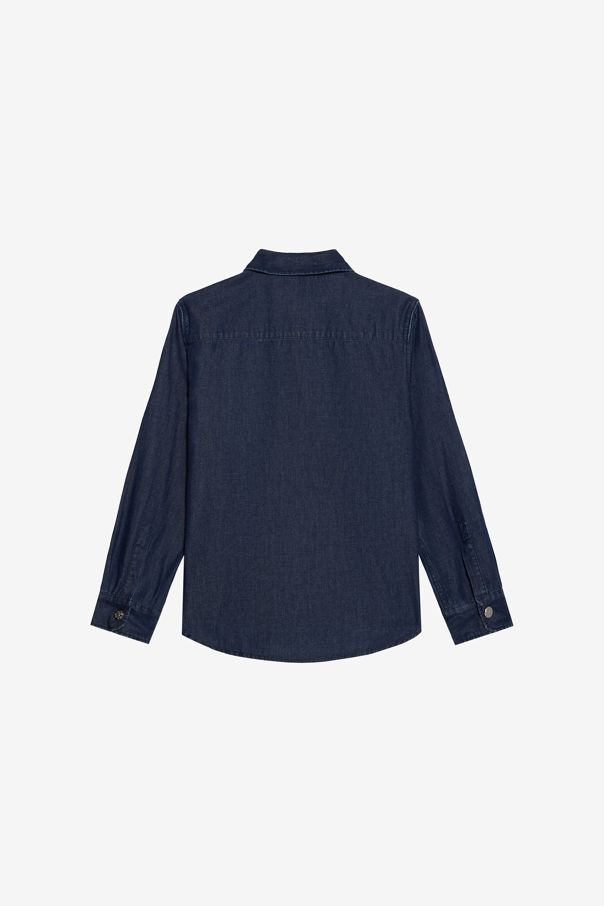 JU Blue Denim Shirt With Monogram RC Patch JU Blue Denim Shirt With Monogram RC Patch MEDIUM BLUE VJJ70A-DL013