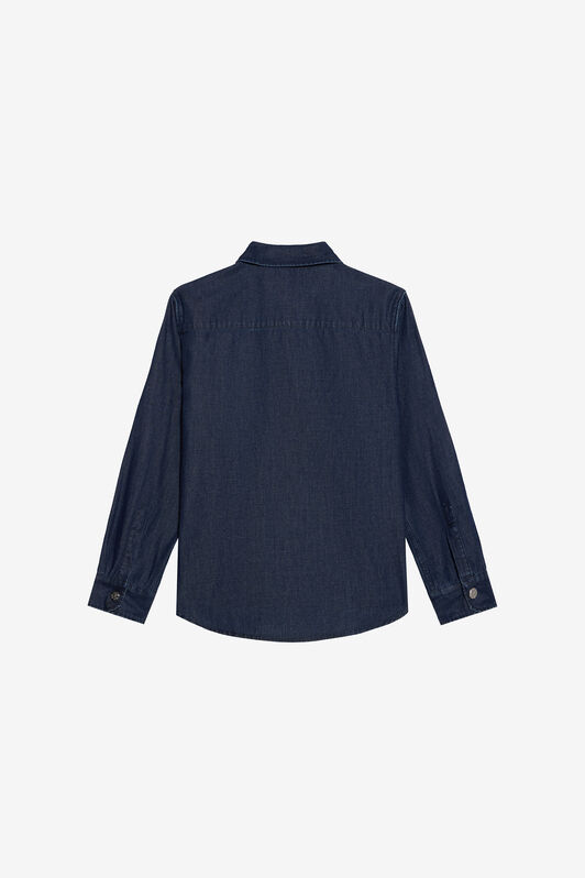 JU Blue Denim Shirt With Monogram RC Patch JU Blue Denim Shirt With Monogram RC Patch MEDIUM BLUE VJJ70A-DL013