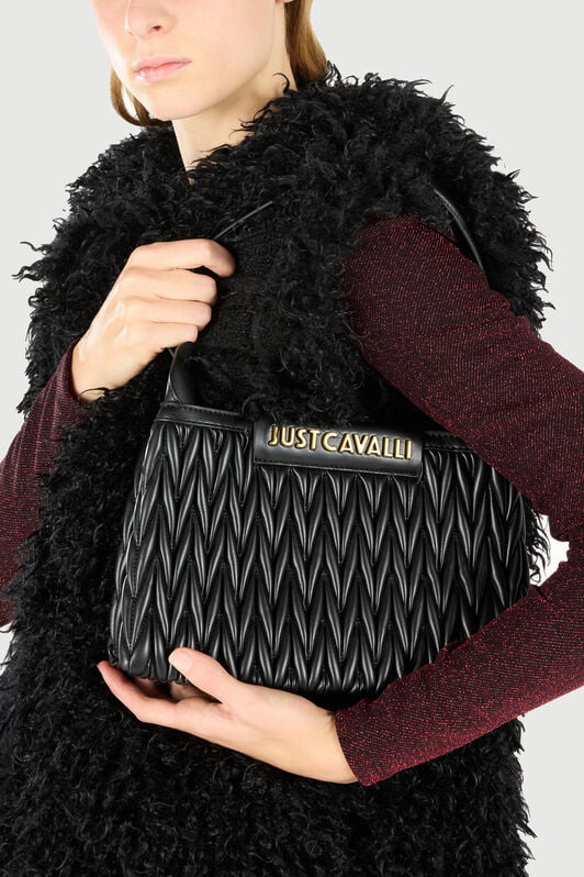 JC Bag With Metal Lettering JC Bag With Metal Lettering Black TFB061-TF426