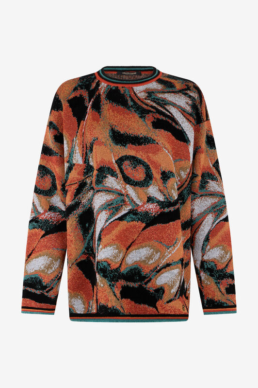 RC Butterfly Print Sweater RC Butterfly Print Sweater BLACK/MULTICOLOR XQM605-MI017