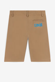 JU Logo-Print Shorts Light brown QJT234-CE035