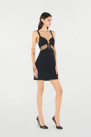 RC Mini Dress With Cutout And Tiger Black UKT129-KU013