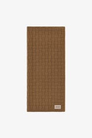 RC Écharpe En Alpaga Mélangé Avec Plaquette Griffée Du Logo Marron clair TALR53-IR070