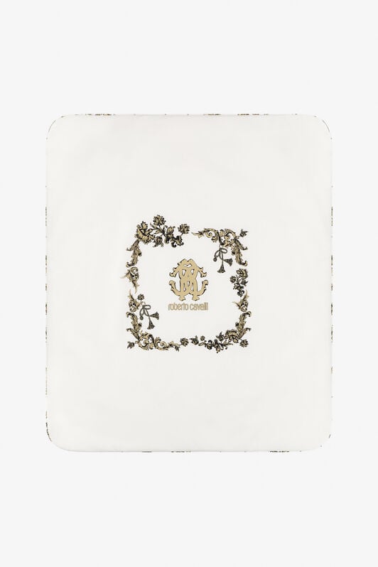 JU Logo print baby blanket JU Logo print baby blanket White SJT802-JD001