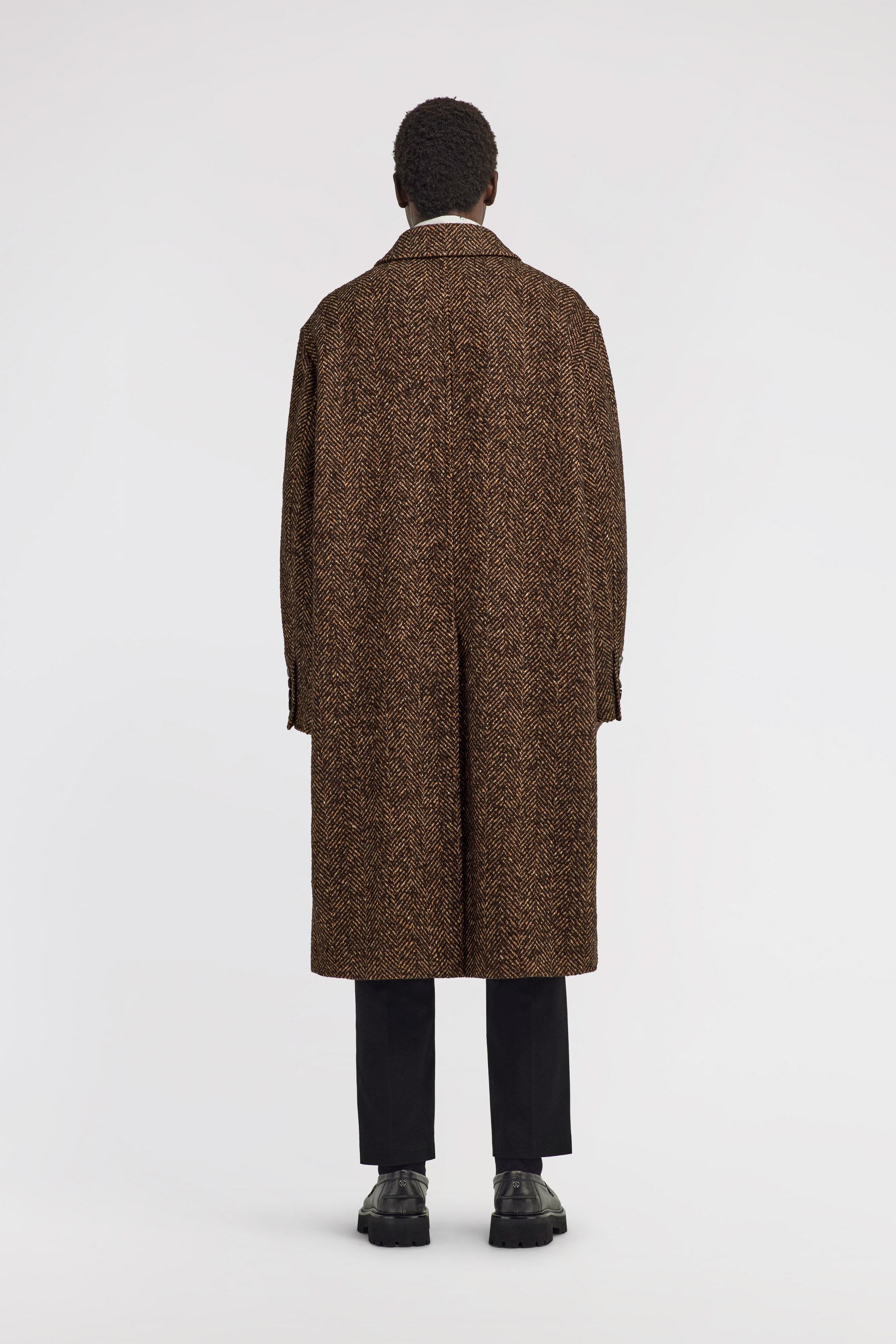 RC Double-breasted coat Brown TRT520-WP053