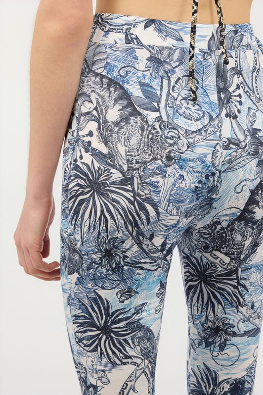 JC Pantalones Acampanados Con Estampado Integral JC Pantalones Acampanados Con Estampado Integral Azul claro UFT086-UF125