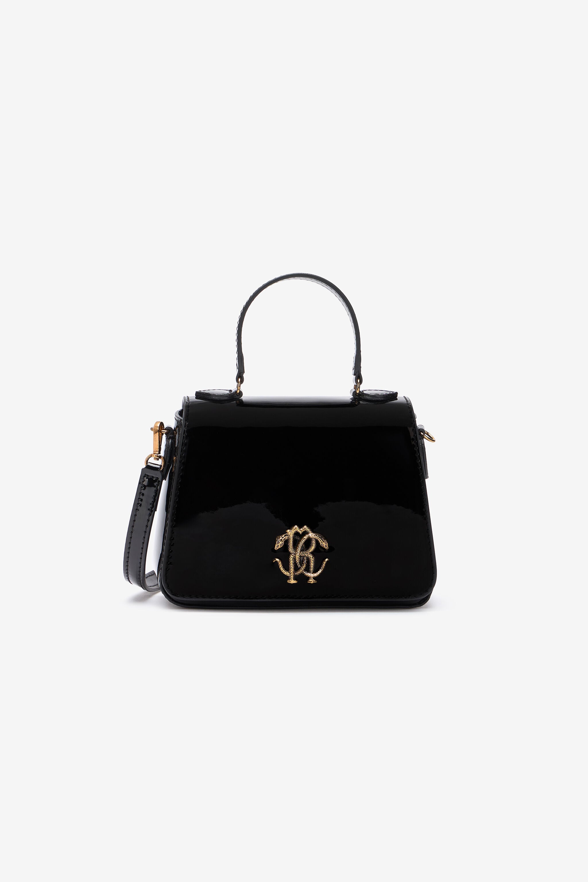 JU Mini Bag With Mirror Snake Monogram JU Mini Bag With Mirror Snake Monogram BLACK UJB00B-ABJ04