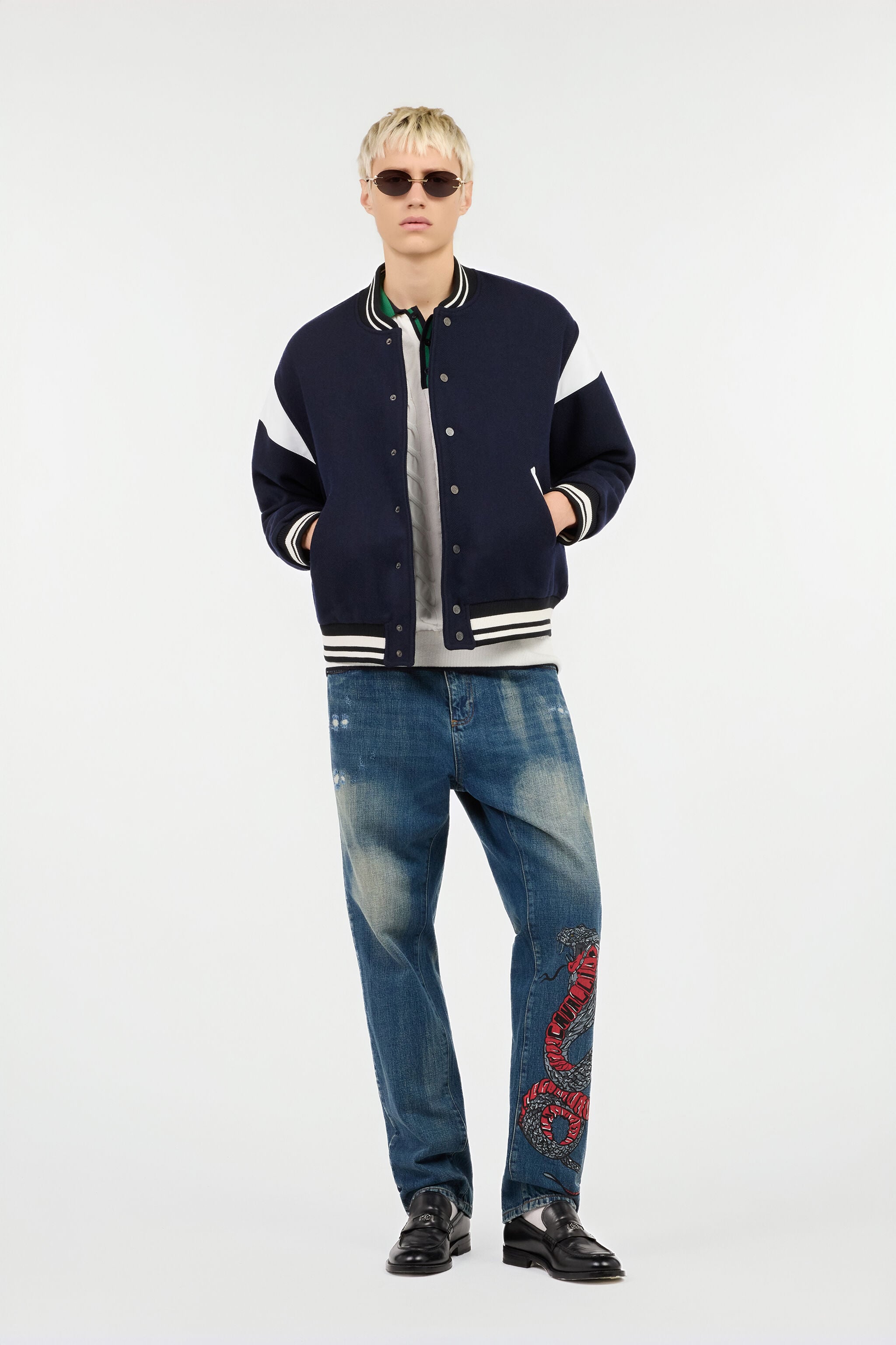 RC Marble Print Jacket RC Marble Print Jacket BLUE ROT40L-FEO01