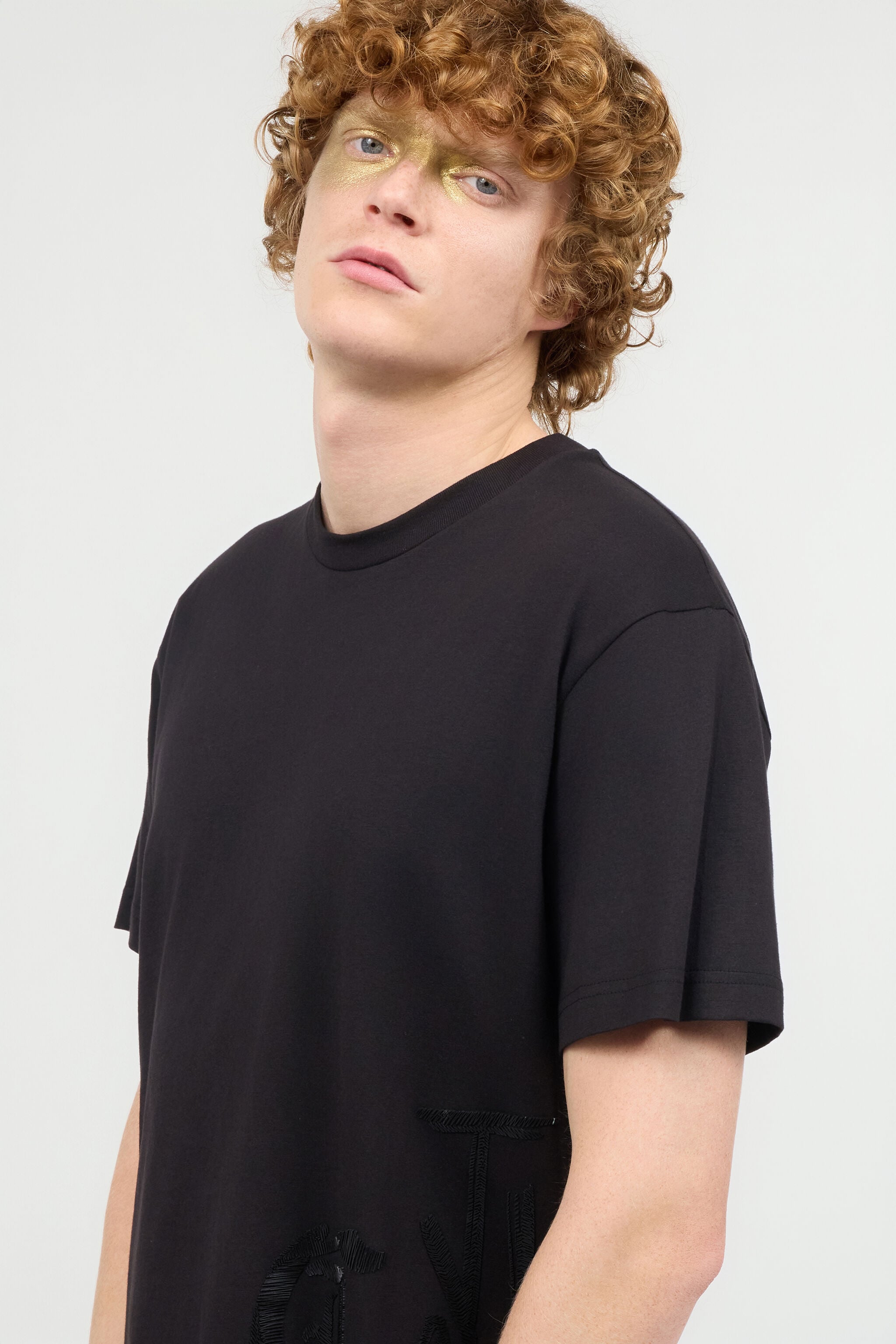 JC T-Shirt With Logo On The Side JC T-Shirt With Logo On The Side Black UFT054-UF074
