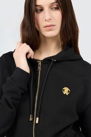 RC Sweat À Capuche Imprimé Flaming Rose BLACK SOT66H-CF008