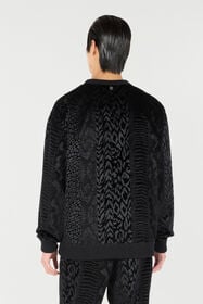 RC Sweatshirt With Animal Print Black URT68Y-CJ007