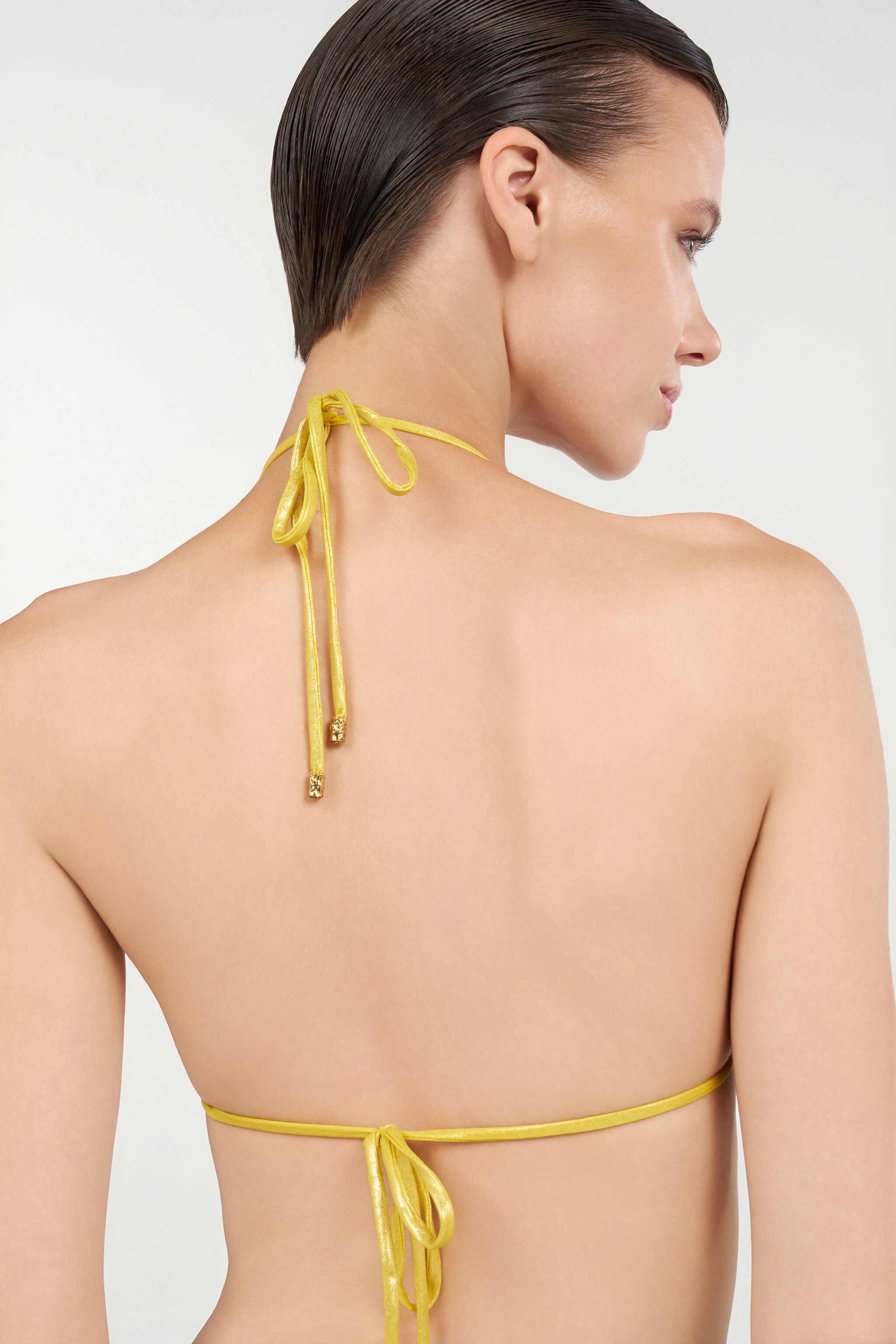 RC Goldlaminiertes Bikinioberteil RC Goldlaminiertes Bikinioberteil LIGHT GOLD WKW012-LL031