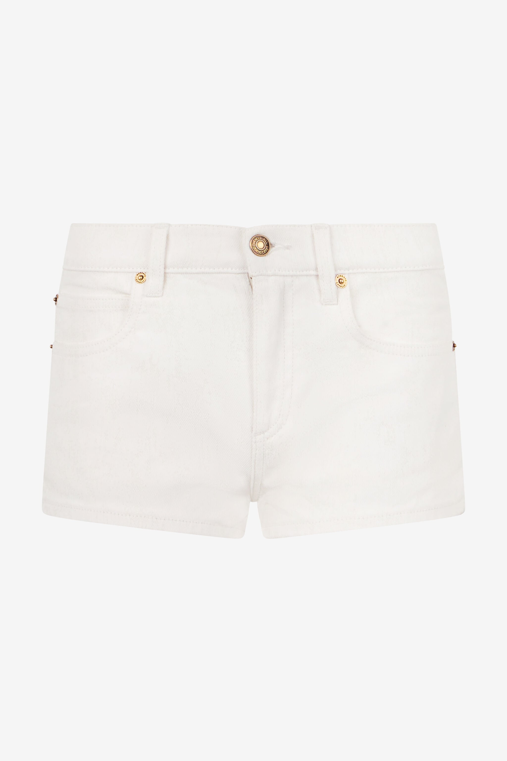 RC Shorts Aus Denim In Stretchiger Baumwolle RC Shorts Aus Denim In Stretchiger Baumwolle Weiß VKJ204-DE002