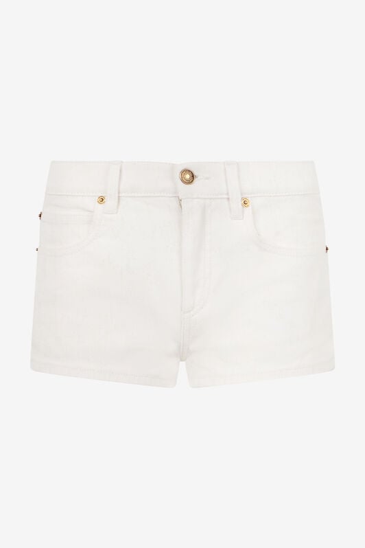 RC Shorts Aus Denim In Stretchiger Baumwolle RC Shorts Aus Denim In Stretchiger Baumwolle Weiß VKJ204-DE002