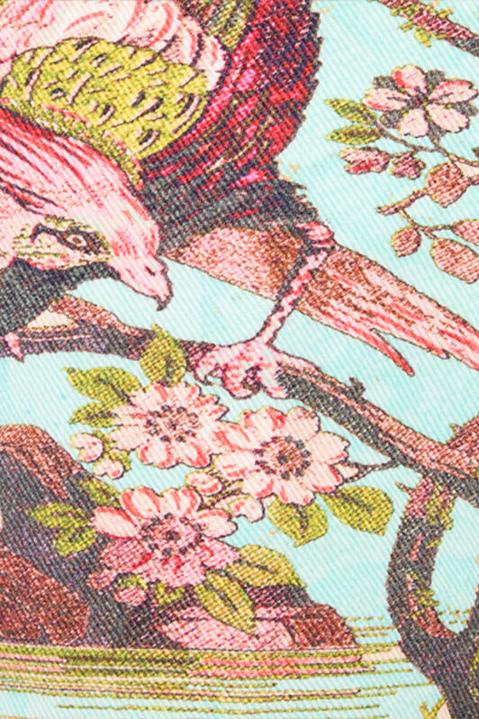 RC Pants With Oriental Bird Print Blue/Pink VKJ221-DAP76