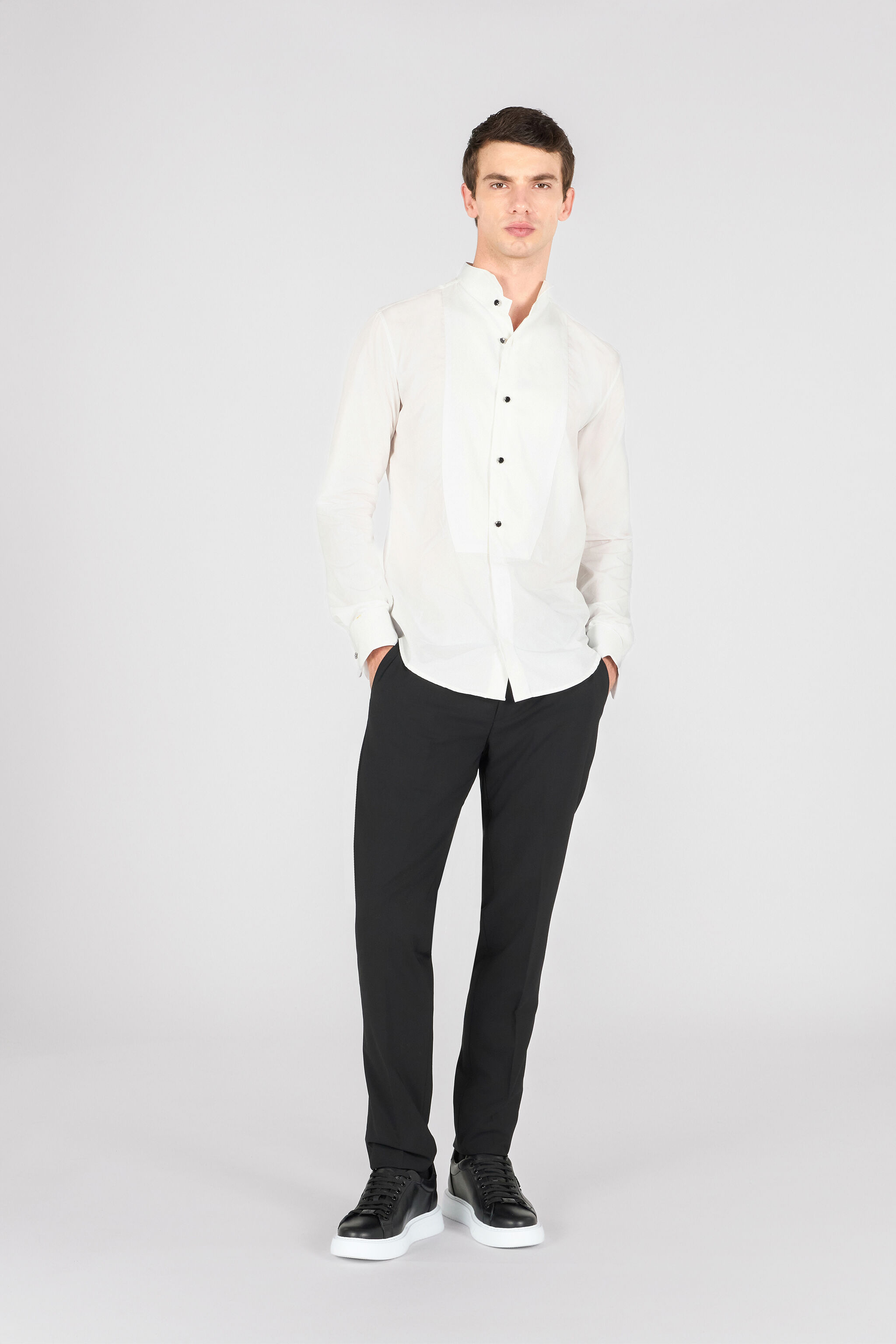 RC Shirt with plastron RC Shirt with plastron White SMT730-CH038