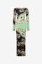 RC Kimono Print Maxi Dress RC Kimono Print Maxi Dress GREEN/BLACK XQT136-LNT25