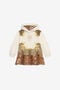 JU Robe Sweat à Imprimé Léopard JU Robe Sweat à Imprimé Léopard MILKY WHITE VJT115-CF050