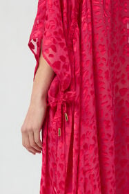 RC Pink Caftan With Tone-On-Tone Animal Print CHERRY SOW00G-VI044