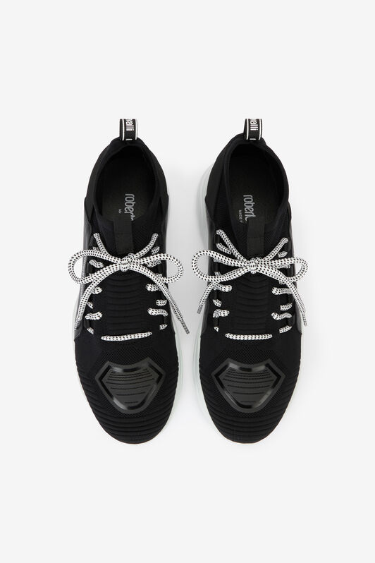 RC Slip-on sneakers with laces Black POS00B-PZO05