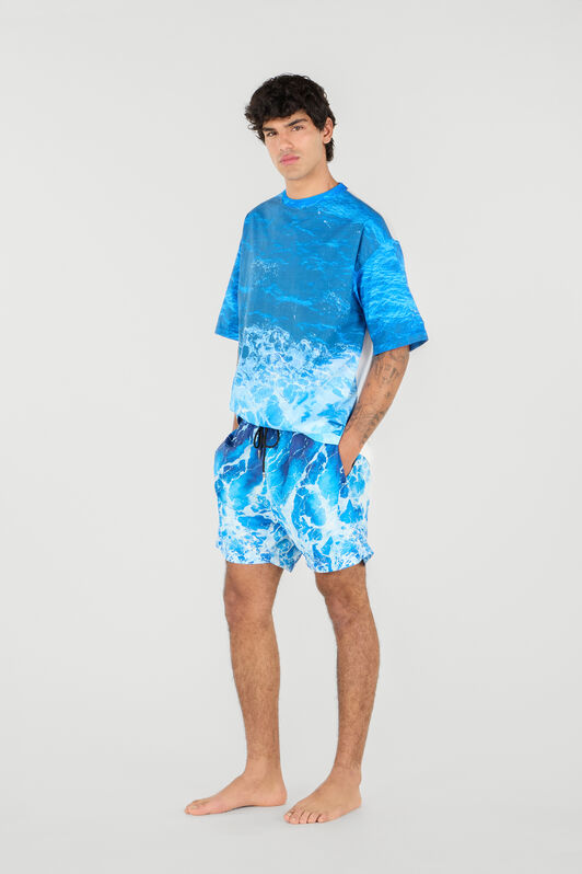 RC Stretto di Messina Print T-Shirt RC Stretto di Messina Print T-Shirt Blue UMT62A-7EN94