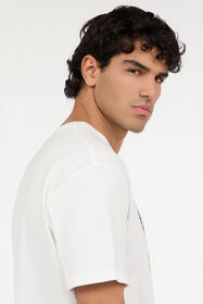 JC White T-Shirt with JC Monogram and Logo WHITE VFT032-VF076