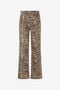 JC Pantalon en Denim de Coton avec Imprimé Léopard JC Pantalon en Denim de Coton avec Imprimé Léopard BEIGE VFJ046-VF255