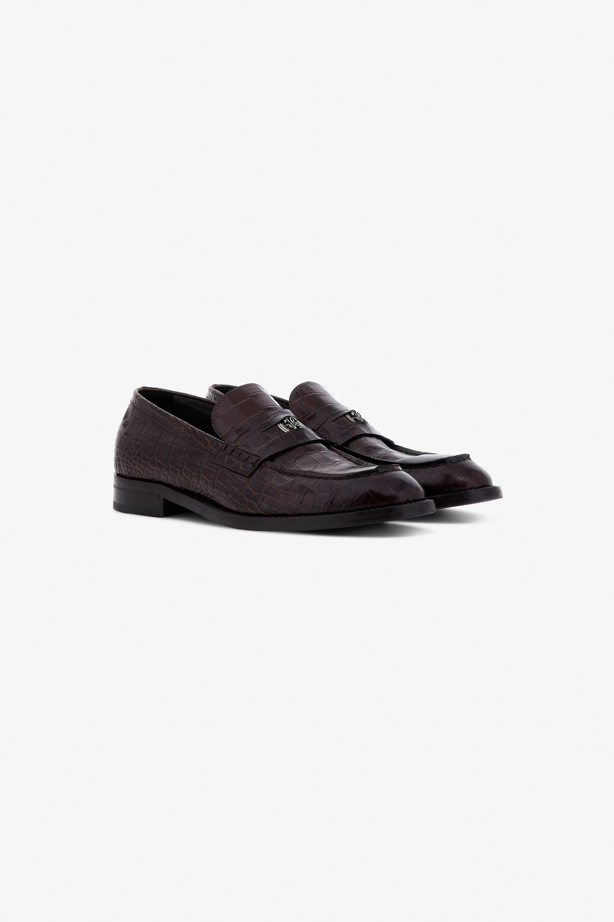 RC Leather Loafers Dark brown TRS021-PZA91