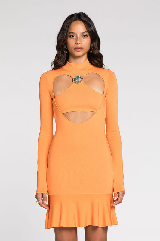 RC Mini-Kleid mit Cut-Out RC Mini-Kleid mit Cut-Out Orange RKM106-MG011