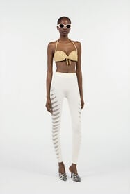 RC Ivory Cut-Out Leggings Ivory UKT230-MA001