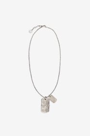 RC Collier Avec Double Pendentif Argent VRG004-AM007